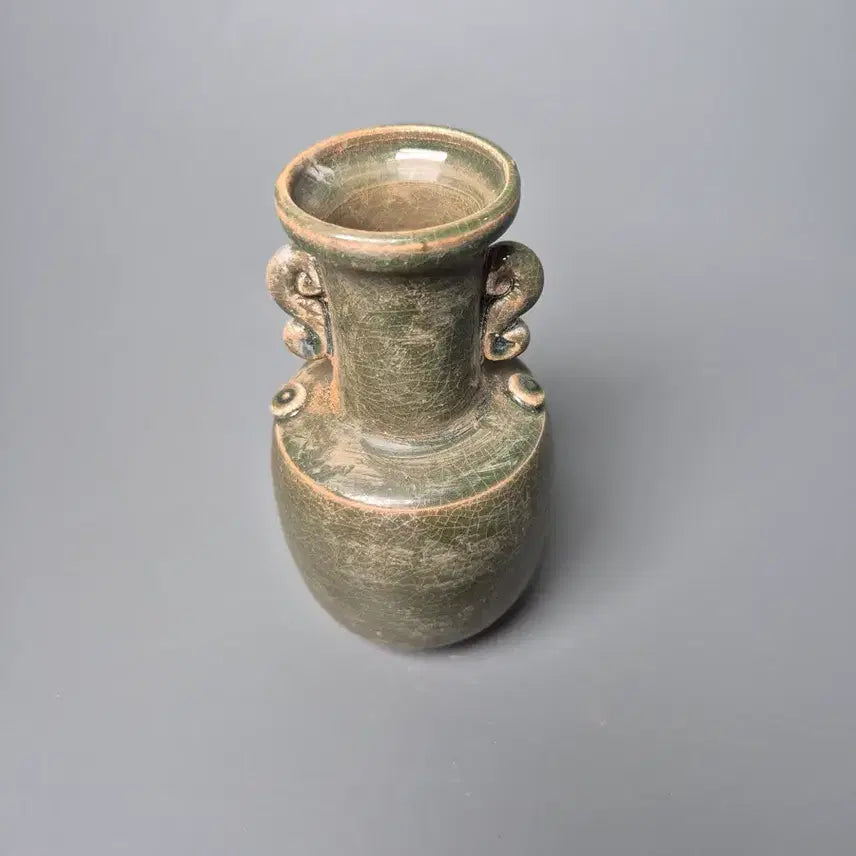 [BUNJANG] Chinese Celadon Porcelain Vase / 녹유 쌍이병 중국도자기 출토 골동품 고미술품 수집품 청자