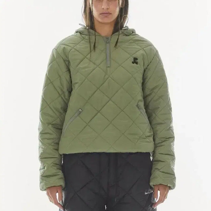 [BUNJANG] Rest and Recreation Quilted Hoodie Jacket / 레스트앤레크레이션 퀼티드 후디 자켓