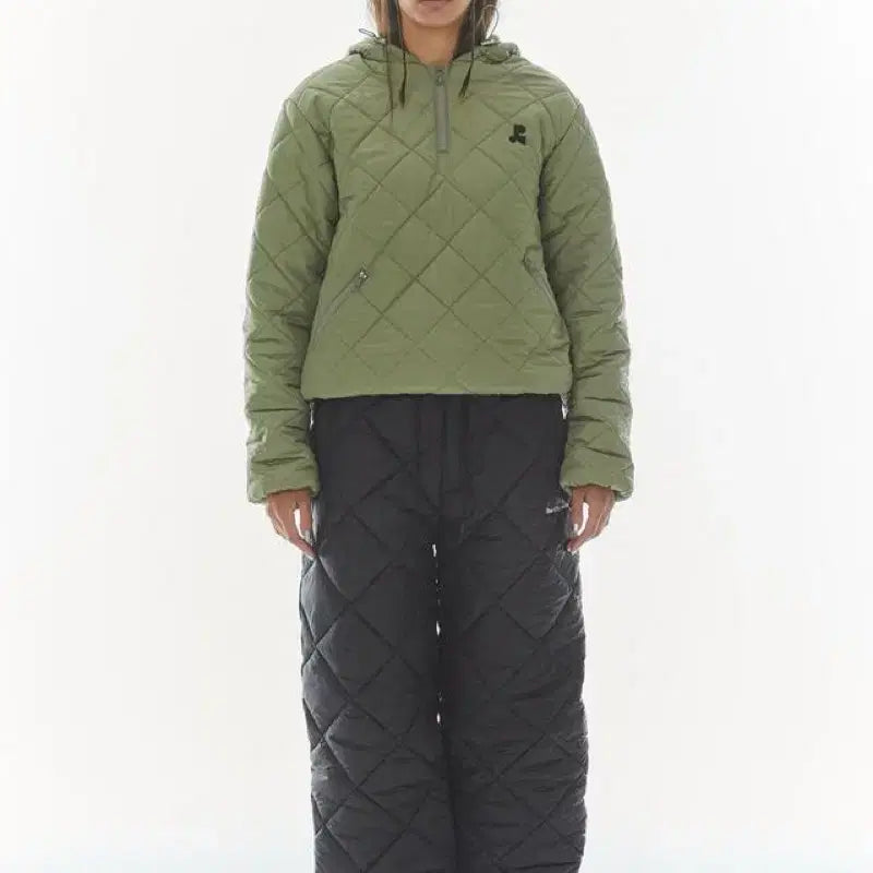 [BUNJANG] Rest and Recreation Quilted Hoodie Jacket / 레스트앤레크레이션 퀼티드 후디 자켓
