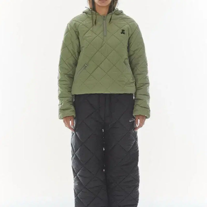 [BUNJANG] Rest and Recreation Quilted Hoodie Jacket / 레스트앤레크레이션 퀼티드 후디 자켓