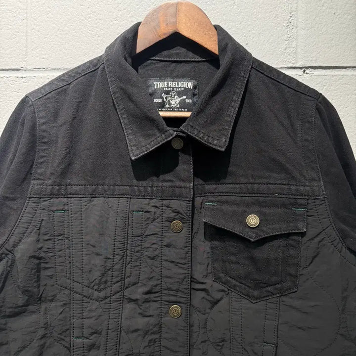 [BUNJANG] True Religion Black Denim Jacket / 트루릴리젼 블랙 데님 자켓