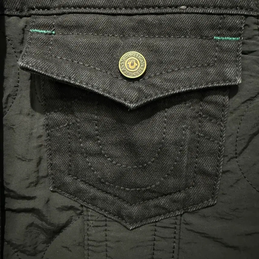 [BUNJANG] True Religion Black Denim Jacket / 트루릴리젼 블랙 데님 자켓