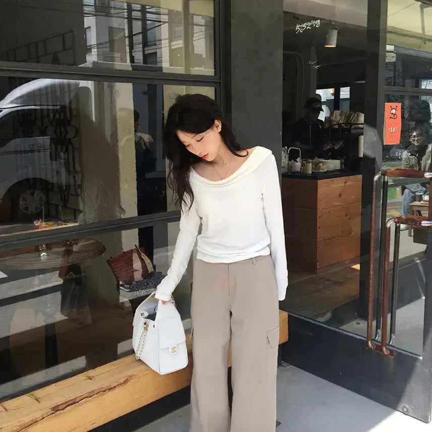 [SOLD OUT] 샵에오브 eove 베이지 카고팬츠 short M