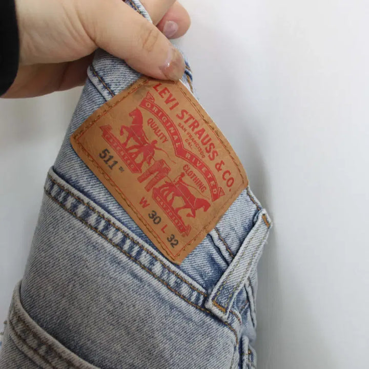 [SOLD OUT] [정품] 리바이스 511 남성 캐주얼 연청 데님 팬츠 31-32 상상샵