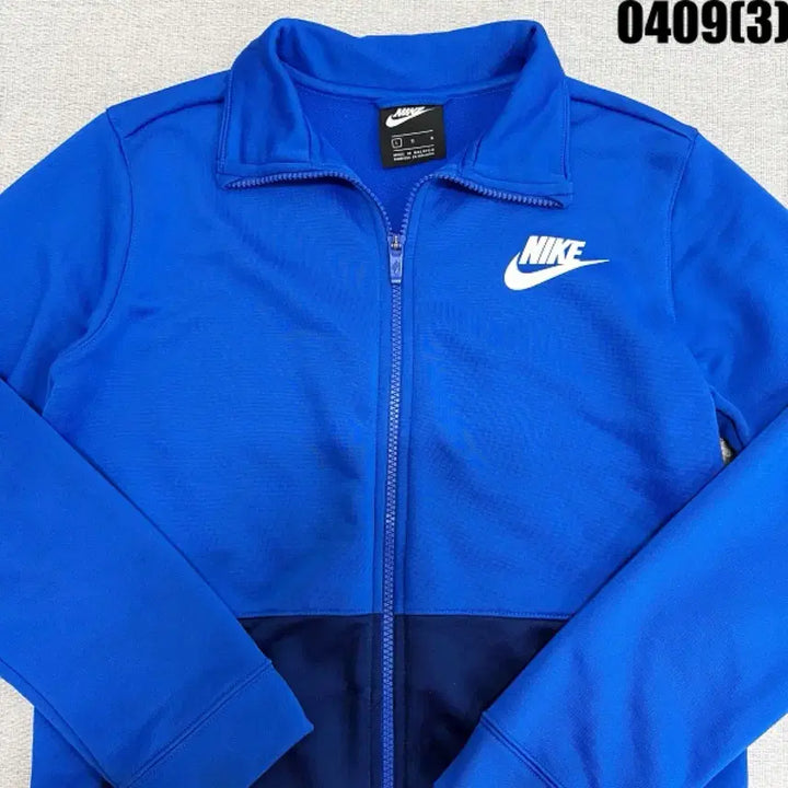 [BUNJANG] Nike Track Top Zip Jacket Blue L / L 나이키 트랙탑 져지 집업 자켓 블루 배색 0409(3)