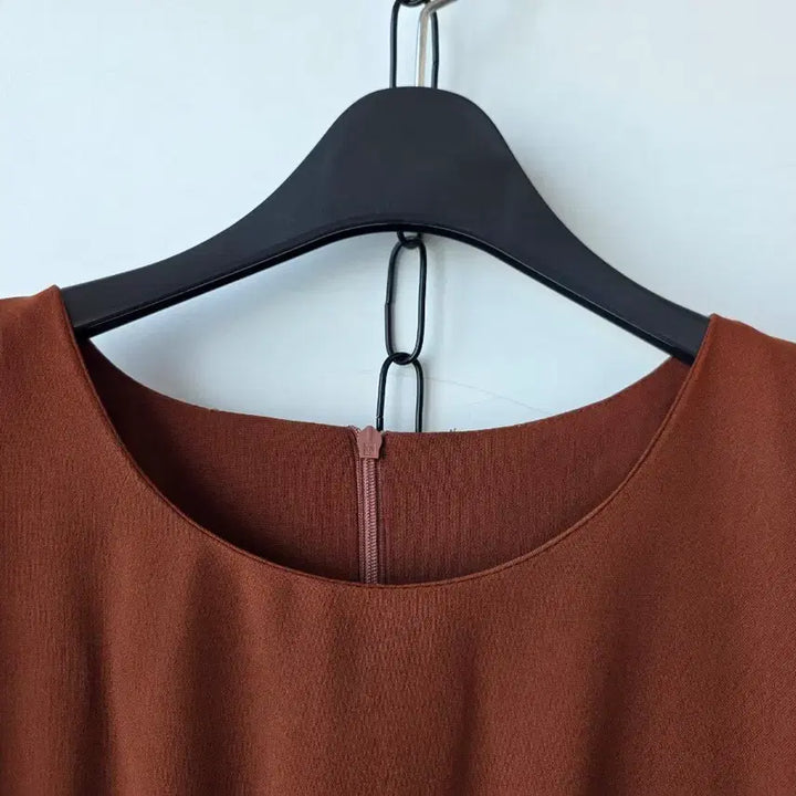 [SOLD OUT] 55-66)브라운 스트링 플리츠 원피스/새제품