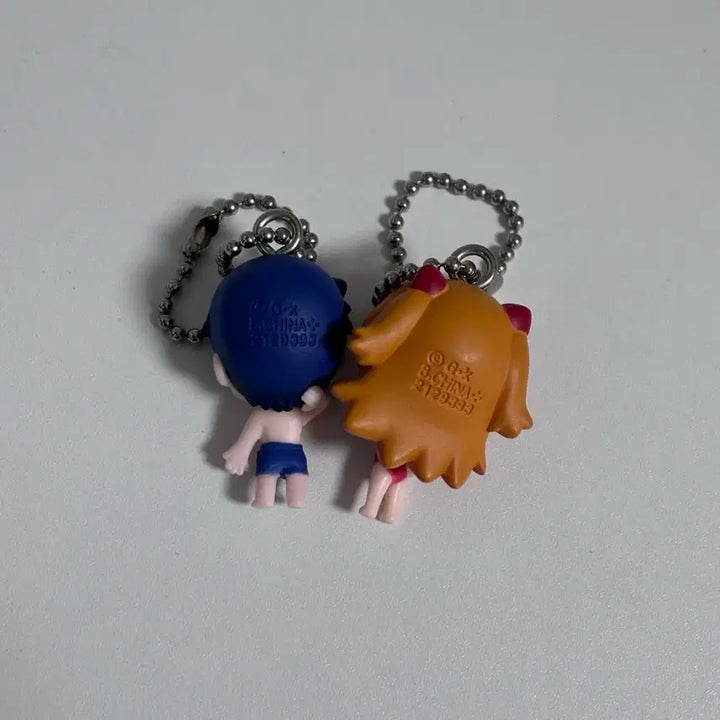 [BUNJANG] Evangelion Petit Eva Swimsuit Figure Keyring / 에반게리온 쁘띠에바 스윔수트 수영복 신지 아스카 피규어 키링