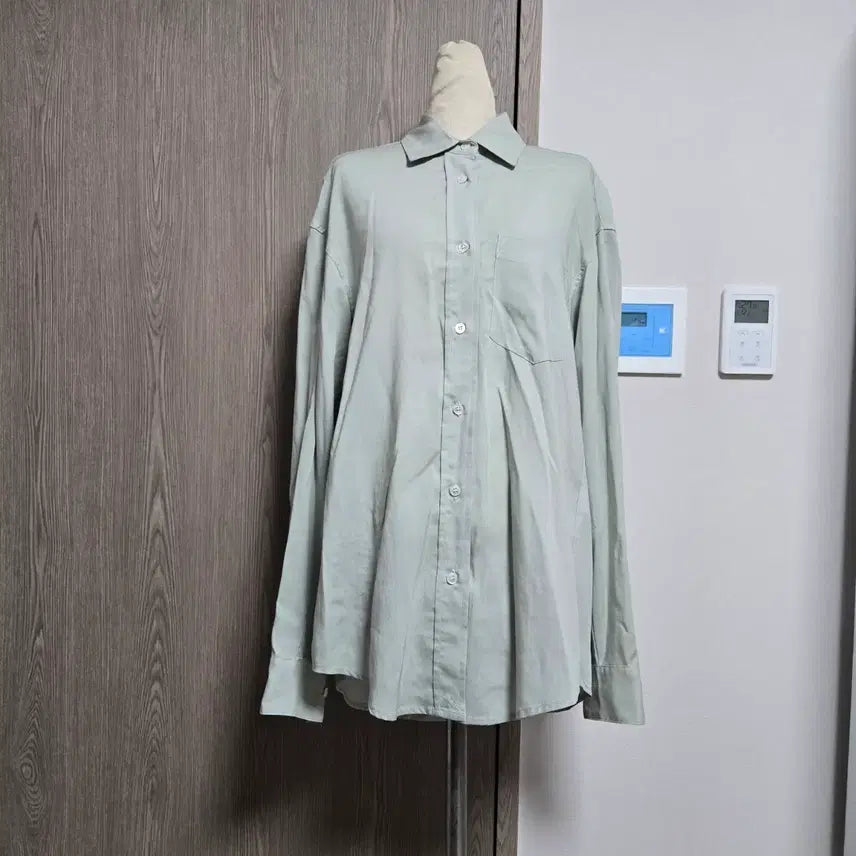 [BUNJANG] LEAU Mint Loose Fit Oversized Shirt / 로우 LEAU 민트색 루즈핏 셔츠 남방 오버핏