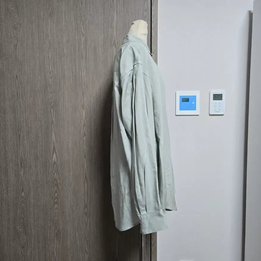 [BUNJANG] LEAU Mint Loose Fit Oversized Shirt / 로우 LEAU 민트색 루즈핏 셔츠 남방 오버핏