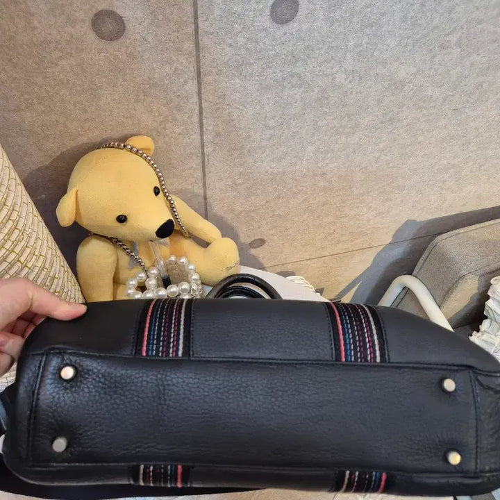 [BUNJANG] Paul Smith Black Leather Boston Bag / 폴스미스 블랙 가죽 토트백 보스턴백