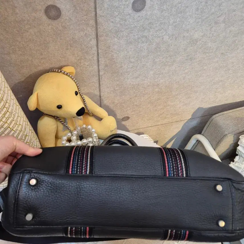 [BUNJANG] Paul Smith Black Leather Boston Bag / 폴스미스 블랙 가죽 토트백 보스턴백