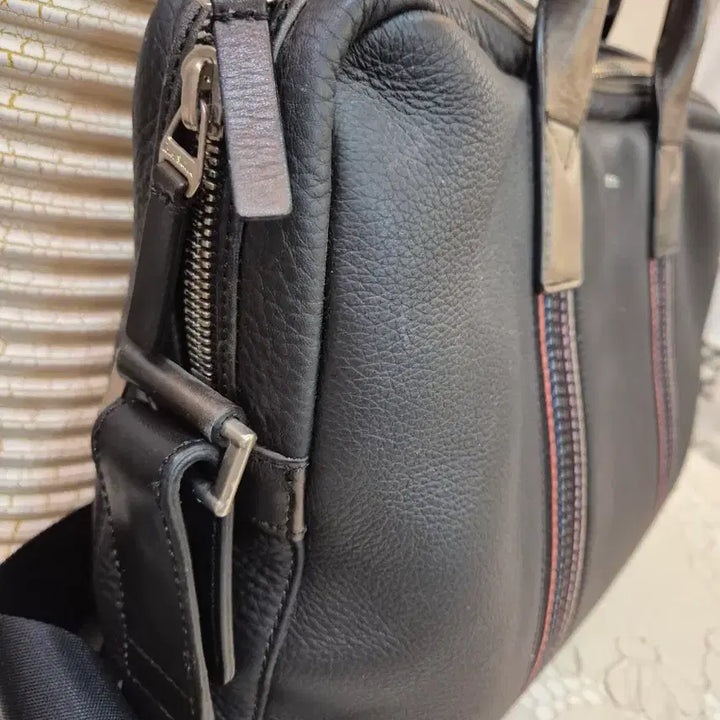 [BUNJANG] Paul Smith Black Leather Boston Bag / 폴스미스 블랙 가죽 토트백 보스턴백