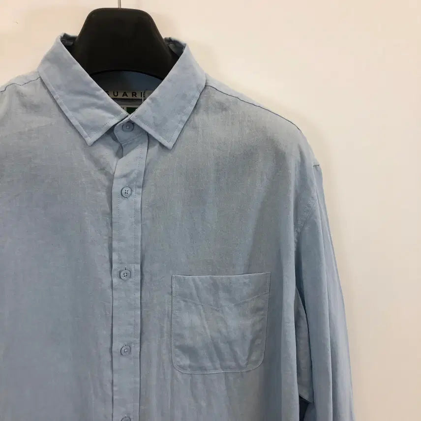 [BUNJANG] SUARE Tencel Linen Shirt Blue L / SUARE 수아레 텐셀린넨 블루셔츠 L