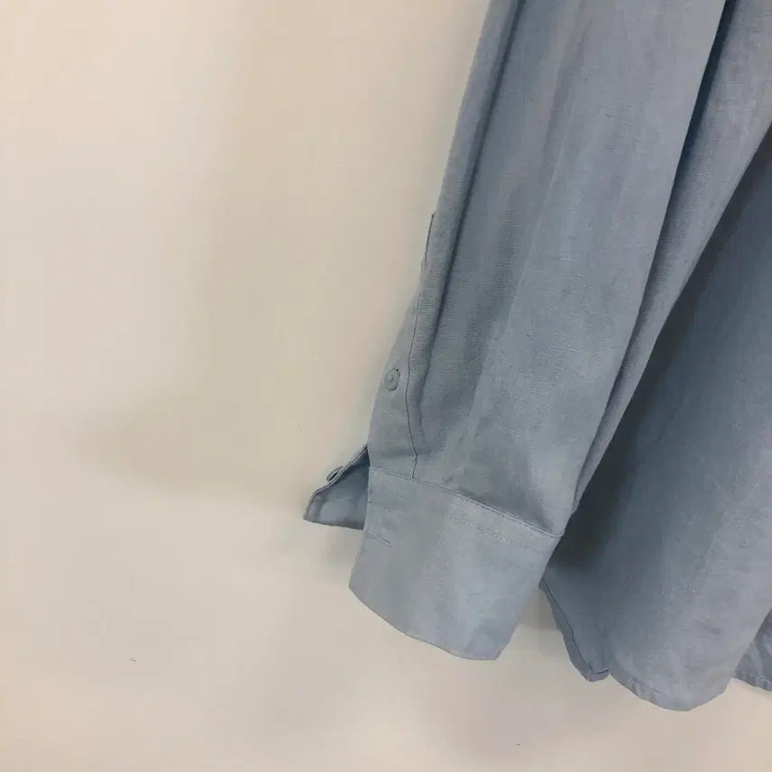 [BUNJANG] SUARE Tencel Linen Shirt Blue L / SUARE 수아레 텐셀린넨 블루셔츠 L