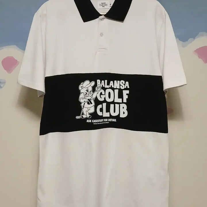 [BUNJANG] Balansa x Case Study Golf Club Short Sleeve Polo T-Shirt White XL / (XL) 발란사 X 케이스스터디 콜라보 골프 클럽 폴로 반팔티