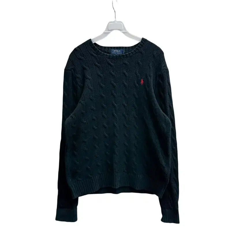 [BUNJANG] Polo Ralph Lauren Black Knit Sweater / [S] 폴로 랄프로렌 블랙 니트
