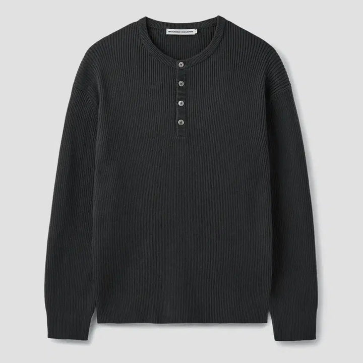[SOLD OUT] 브랜디드 하드 트위스트 헨리넥 그레파이트 L사이즈