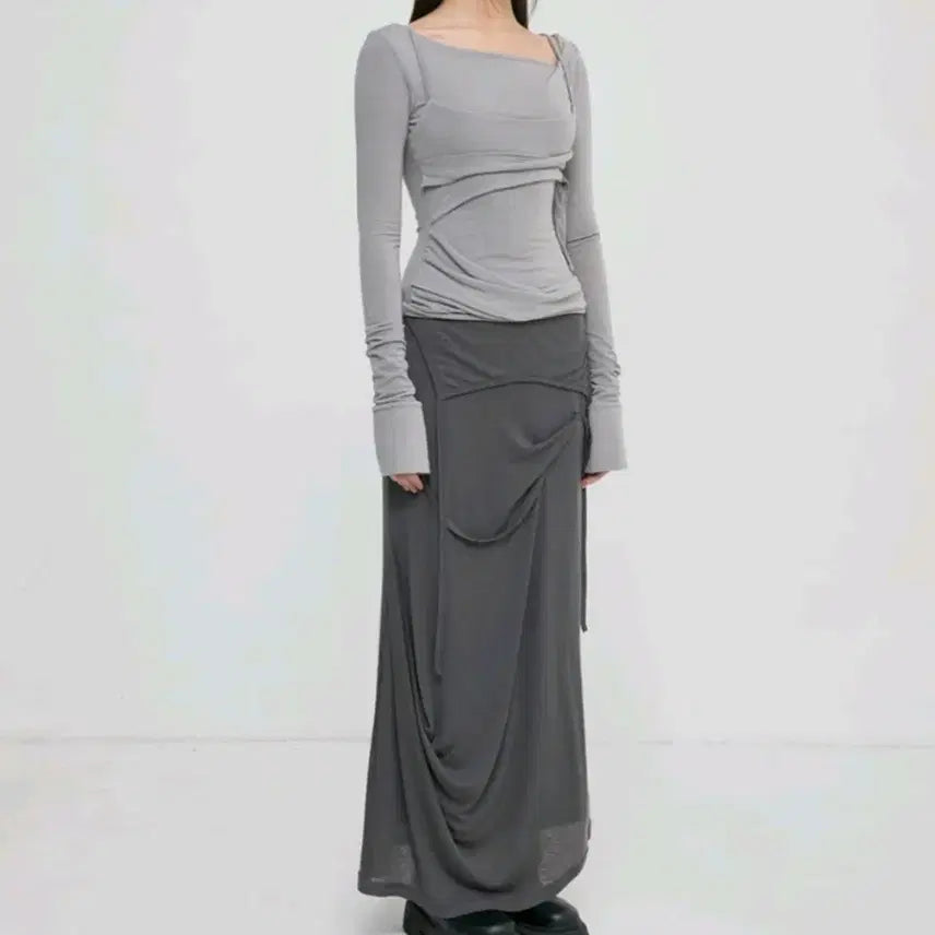 [BUNJANG] Flareup Layered Long Sleeve Shirt / [미착용새상품,정가이하] 플레어업 레이어드 롱 슬리브