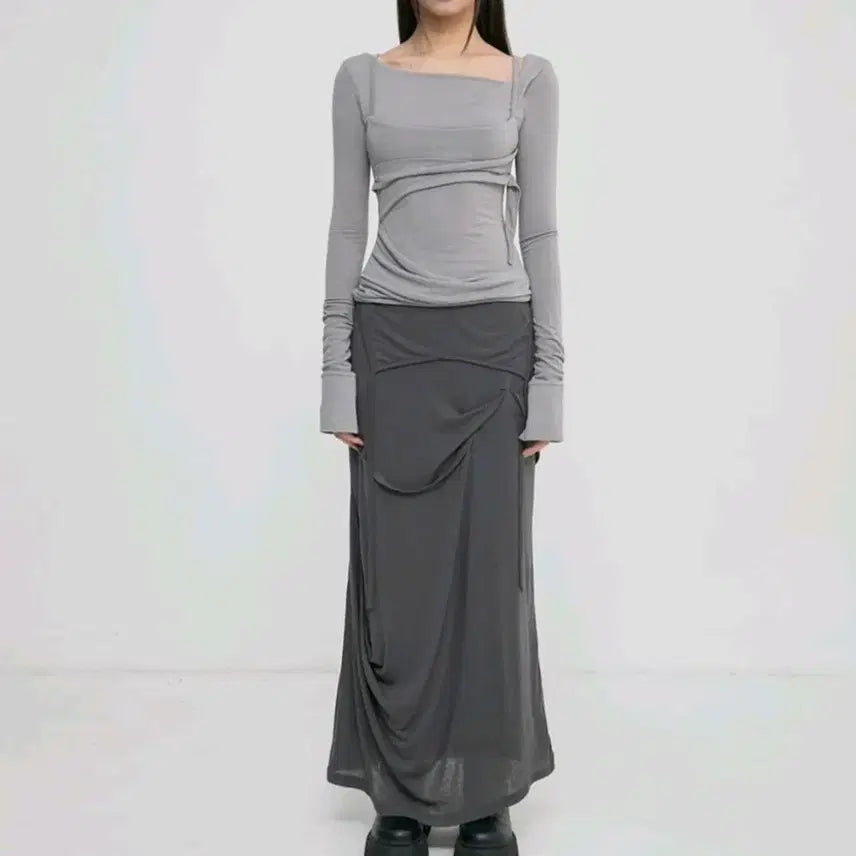 [BUNJANG] Flareup Layered Long Sleeve Shirt / [미착용새상품,정가이하] 플레어업 레이어드 롱 슬리브