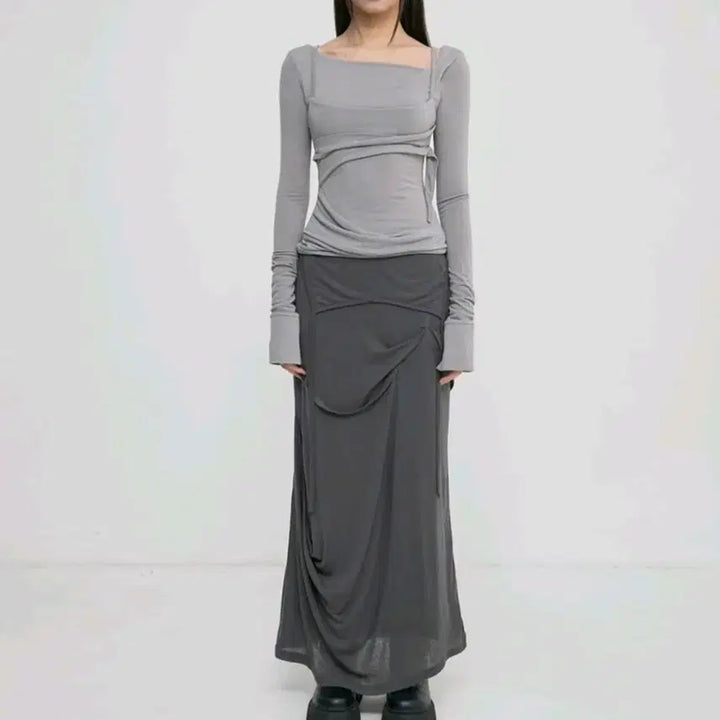 [BUNJANG] Flareup Layered Long Sleeve Shirt / [미착용새상품,정가이하] 플레어업 레이어드 롱 슬리브