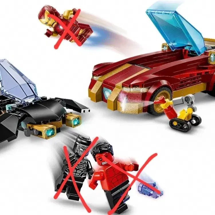 [BUNJANG] LEGO Marvel Iron Man Car &amp; Black Panther Jet (Bulk) / (새제품) 레고 마블 아이언맨 자동차 &amp; 블랙팬서 제트기 벌크 76310