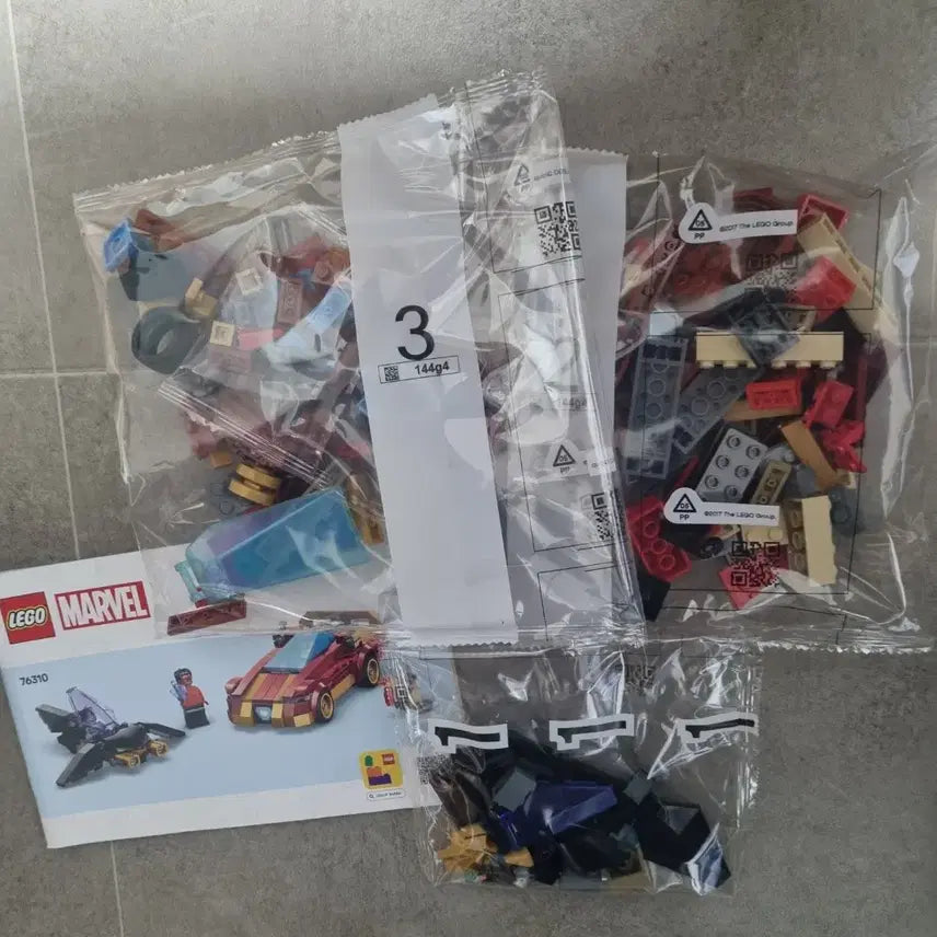 [BUNJANG] LEGO Marvel Iron Man Car &amp; Black Panther Jet (Bulk) / (새제품) 레고 마블 아이언맨 자동차 &amp; 블랙팬서 제트기 벌크 76310
