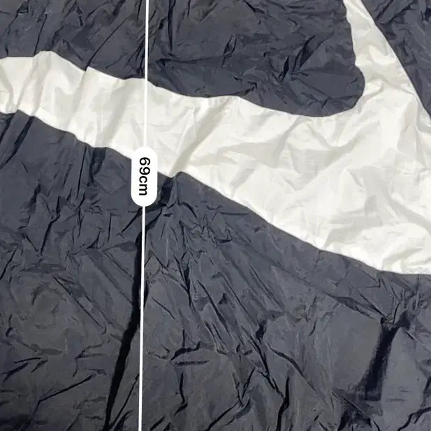 [BUNJANG] Nike Big Swoosh Black Windbreaker 2XL / 나이키 빅스우시 블랙 바람막이 2XL