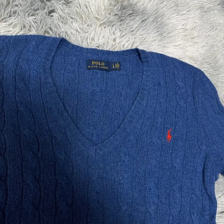 [BUNJANG] Polo Ralph Lauren Cashmere V-Neck Knit Sweater / 폴로랄프로렌 브이넥 캐시미어 니트 L사이즈