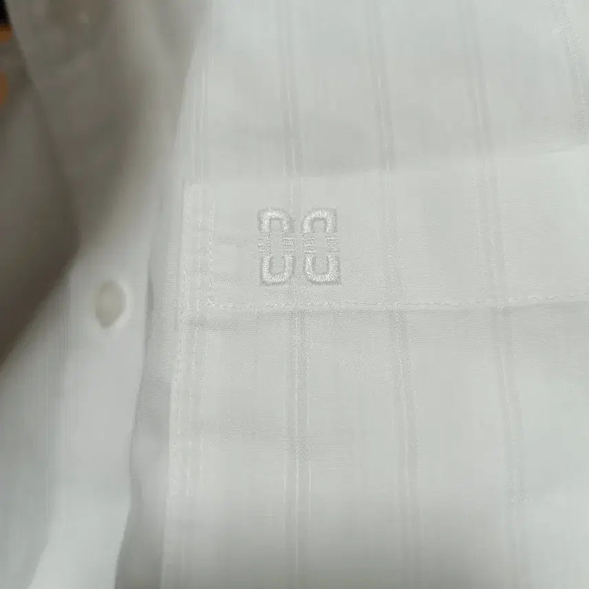 [BUNJANG] Daks White Short Sleeve Shirt / 닥스 흰색 반팔 셔츠 105 화이트
