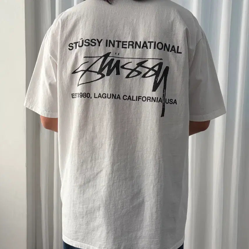 [BUNJANG] Stussy Smooth International T-shirt White / [XL]스투시 Stussy 스무스 인터내셔널 티셔츠 화이트
