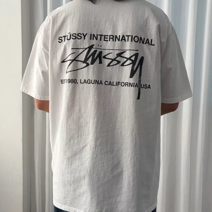 [BUNJANG] Stussy Smooth International T-shirt White / [XL]스투시 Stussy 스무스 인터내셔널 티셔츠 화이트