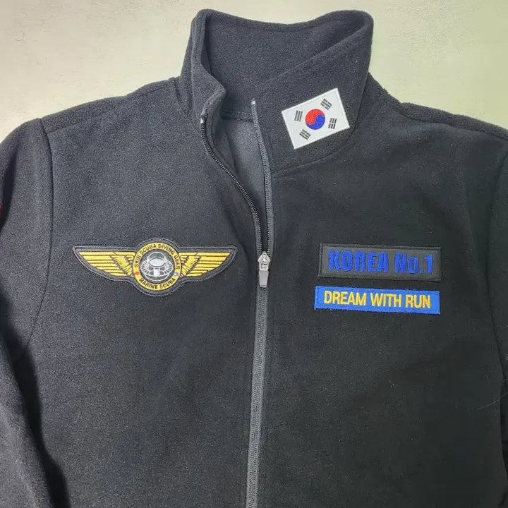 [BUNJANG] Scuba Diving Logo Fleece Jacket / 스쿠버 다이빙 로고 플리스자켓 새제품 프리다이빙 등산 트레킹 낚시 캠핑