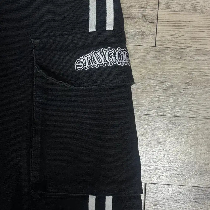 [BUNJANG] Stadium Days Black Track Cargo Pants / 스타디움 데이즈 블랙 트랙 카고 팬츠 바지