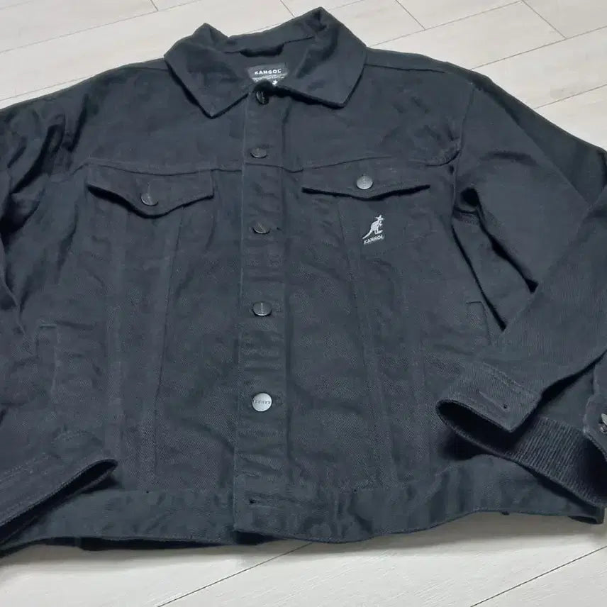 [BUNJANG] Kangol Black Trucker Jacket (Size M) / 캉골 블랙 트러커 자켓M95