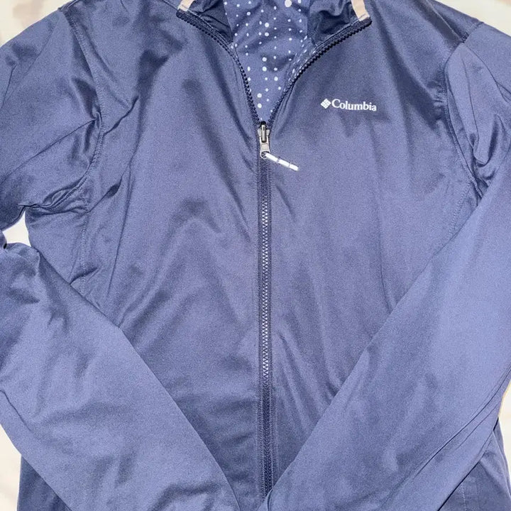 [BUNJANG] Columbia Reversible Dot Windbreaker Navy / 컬럼비아 리버시블 도트 땡땡이 바람막이 네이비