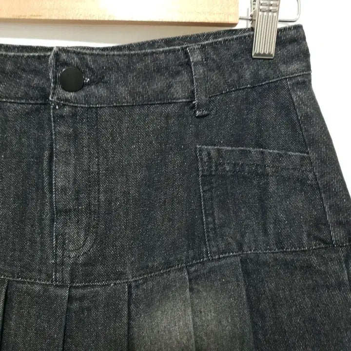 [BUNJANG] Denim Pleated Mini Skirt / 데님 플리츠 스커트 L_S1849