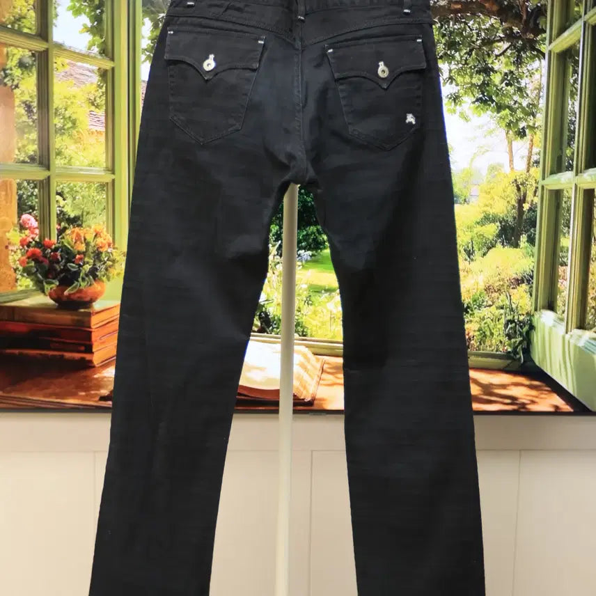 [BUNJANG] Burberry Black Label Slim Fit Patterned Trousers / 은은한 패턴 살아있는 버버리 블랙라벨 팬츠