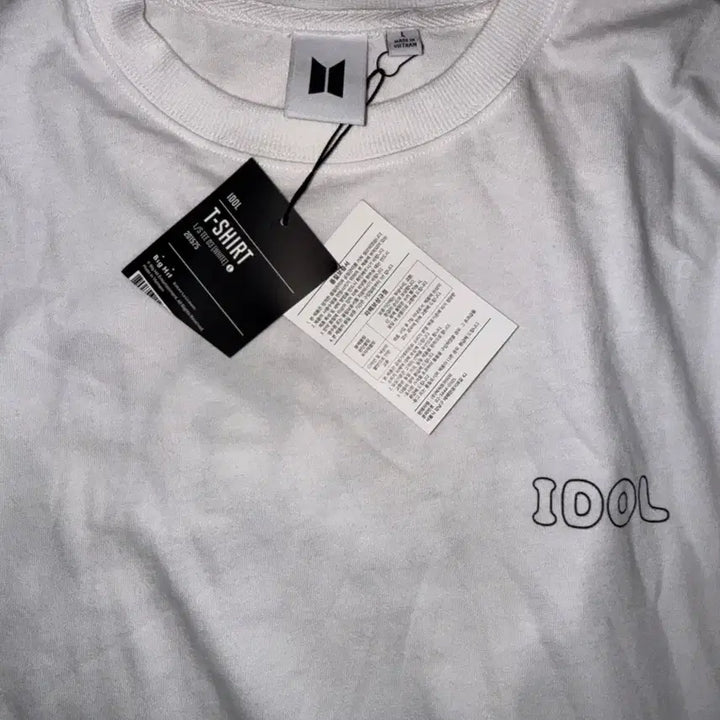 [BUNJANG] BTS IDOL Long Sleeve T-Shirt L White / 방탄 BTS IDOL 긴팔 티셔츠 L 흰색 새상품