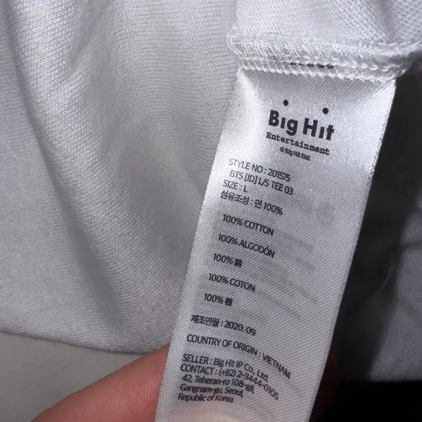 [BUNJANG] BTS IDOL Long Sleeve T-Shirt L White / 방탄 BTS IDOL 긴팔 티셔츠 L 흰색 새상품