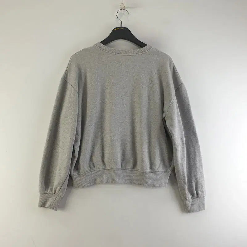 [BUNJANG] Love &amp; Show Gray Crop Sweatshirt / 러브앤쇼 여성FREE 그레이 크롭 맨투맨 M5733