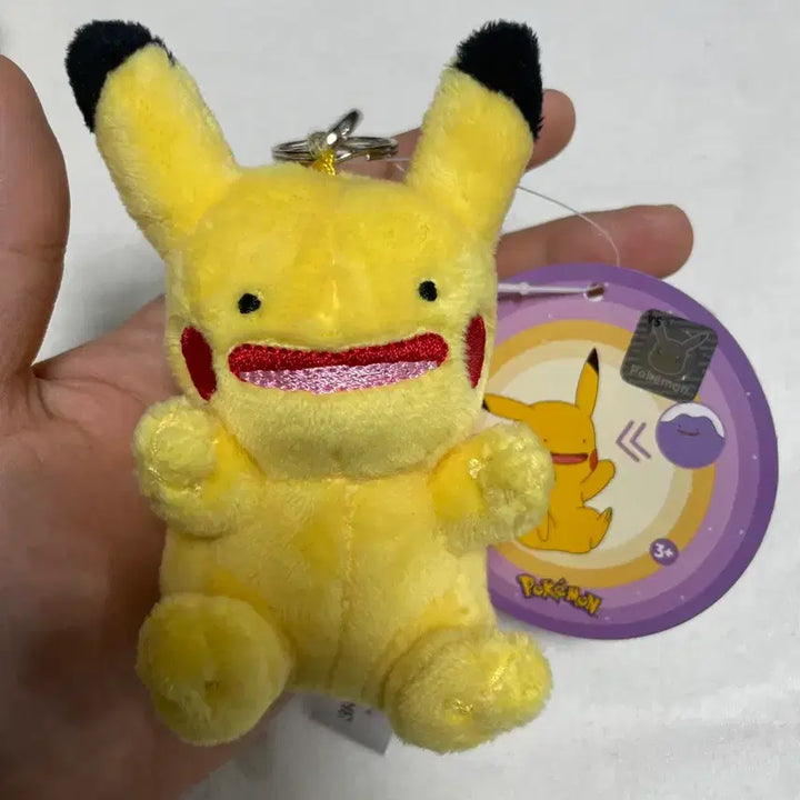 [BUNJANG] Pokemon Ditto Pikachu Plush Keyring / 포켓몬 피카츄로 변한 메타몽 가방고리 판매합니다!!