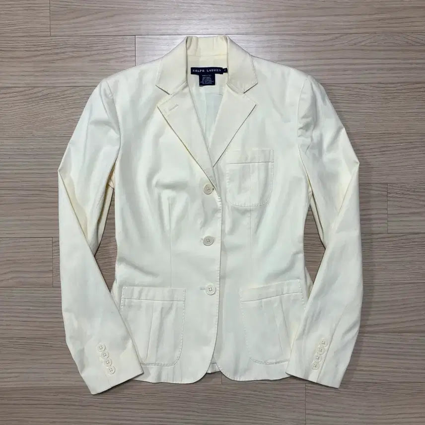 [BUNJANG] Polo Ralph Lauren Cotton Jacket Ivory / [Polo] 폴로 랄프로렌 코튼 자켓 아이보리