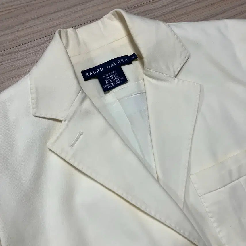 [BUNJANG] Polo Ralph Lauren Cotton Jacket Ivory / [Polo] 폴로 랄프로렌 코튼 자켓 아이보리