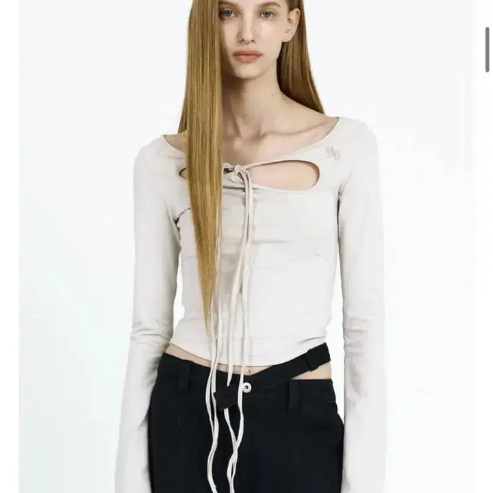 [BUNJANG] Pain or Pleasure Orchid Top Light Gray S / 페인오어플레져 오키드 탑 라이트그레이 s