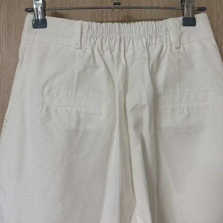 [BUNJANG] White Wide Pants / 화이트 와이드 팬츠 [뒷밴딩]