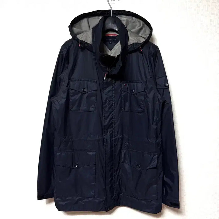 [BUNJANG] Tommy Hilfiger Nylon Windbreaker Jacket Navy M / [M,95]타미힐피거 야상 바람막이 우븐 자켓 곤색