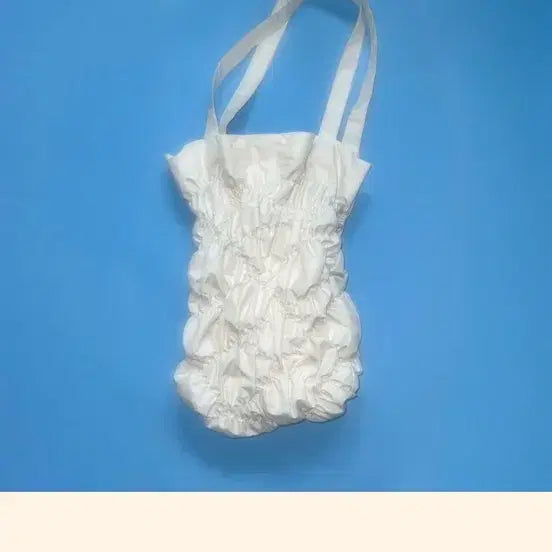 [BUNJANG] Red Crystal Shoulder Bag Ivory / 레드크리스탈 셔셔백 숄더백 아이보리