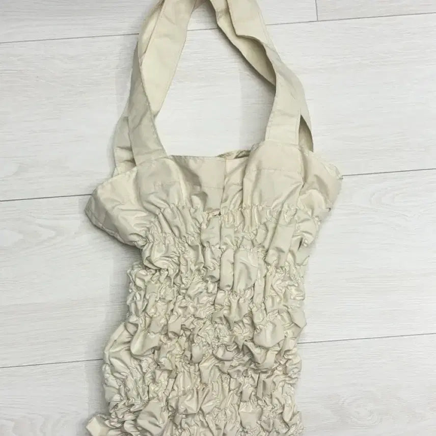 [BUNJANG] Red Crystal Shoulder Bag Ivory / 레드크리스탈 셔셔백 숄더백 아이보리