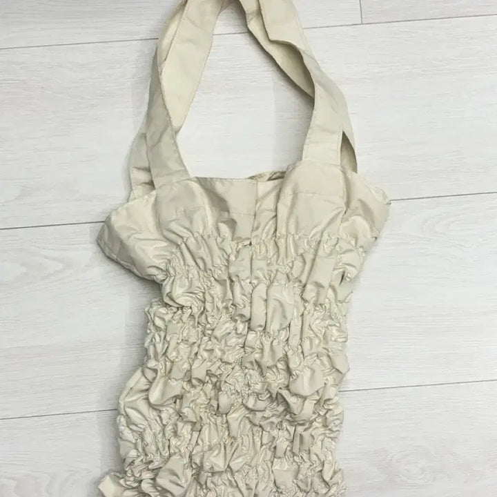 [BUNJANG] Red Crystal Shoulder Bag Ivory / 레드크리스탈 셔셔백 숄더백 아이보리