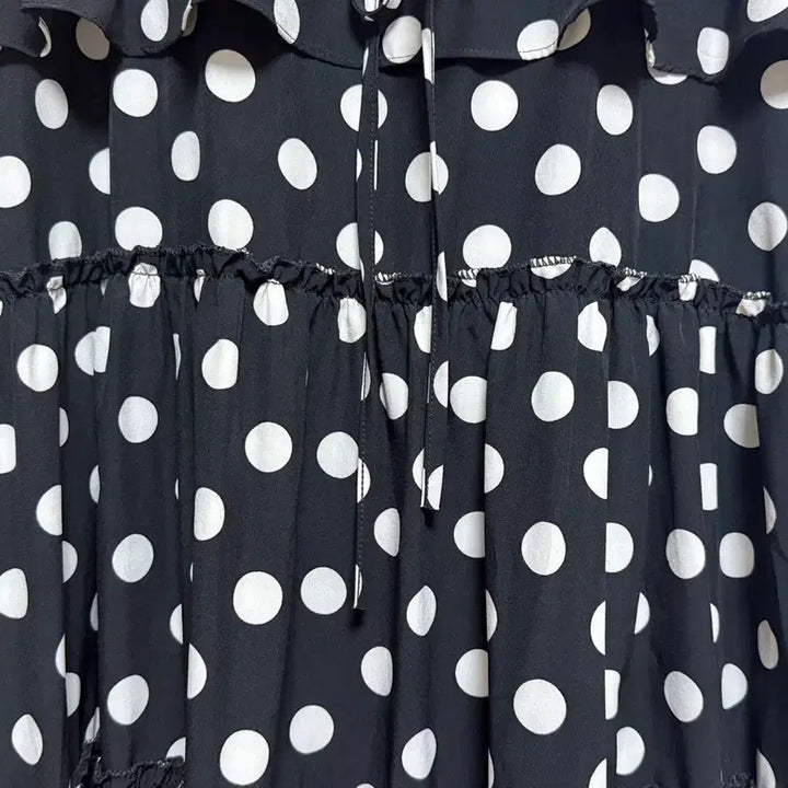 [BUNJANG] Black Dot Long Dress / 블랙 도트 롱원피스